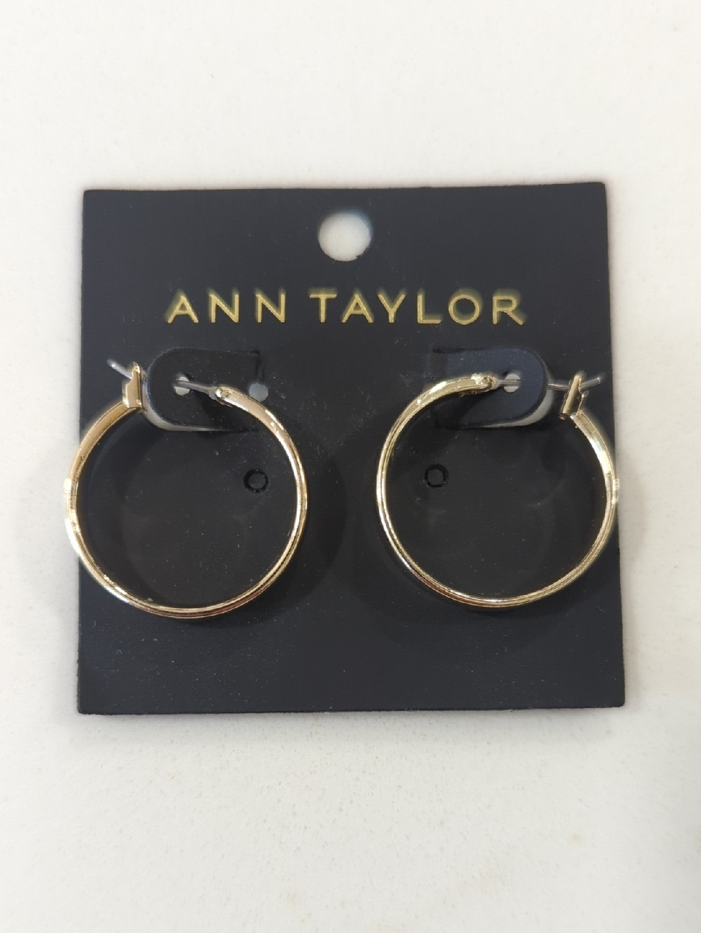 Ann Taylor Gold Ring Hoop Earrings - Smooth Classic Hoops